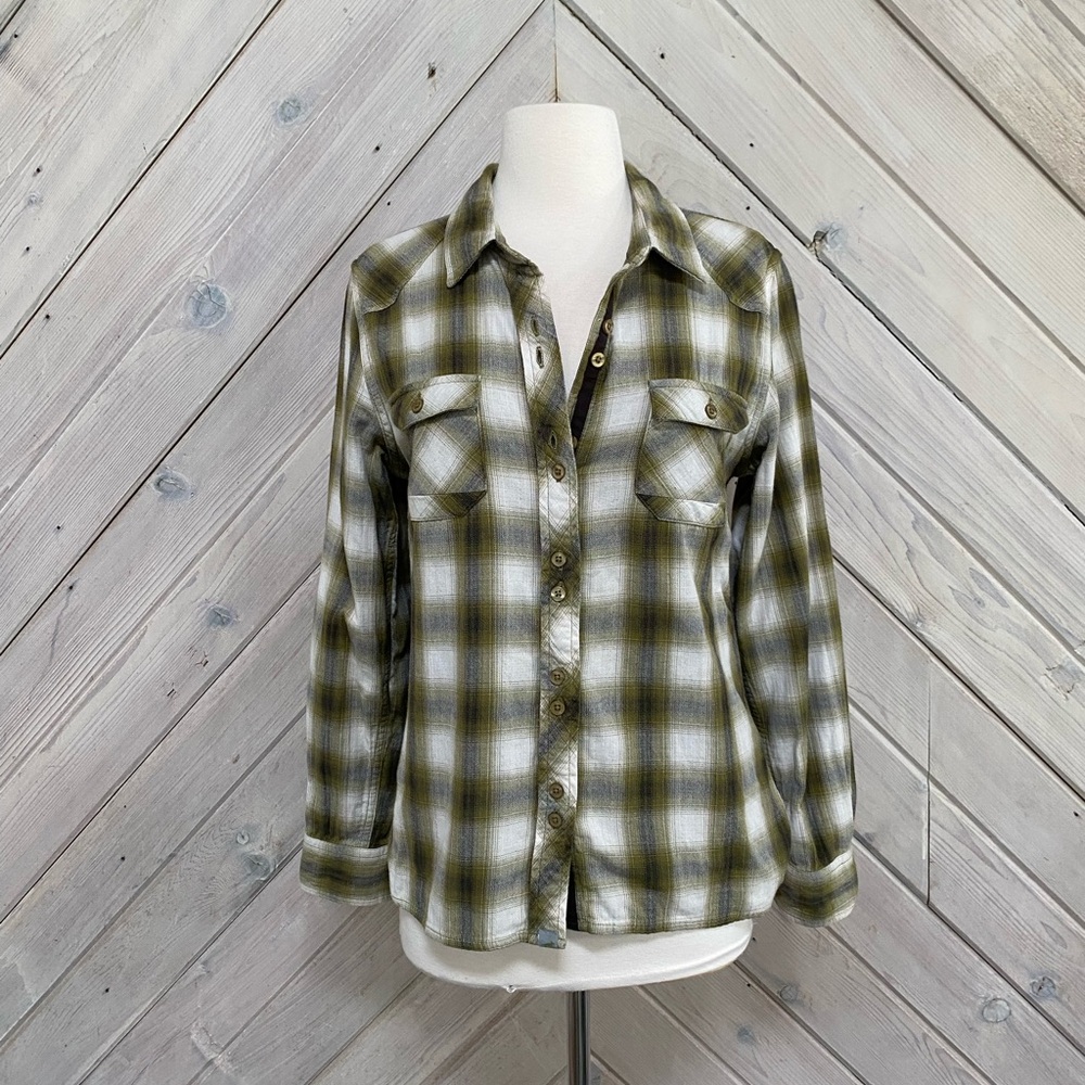 Horny Toad Plaid Button-Up Shirt